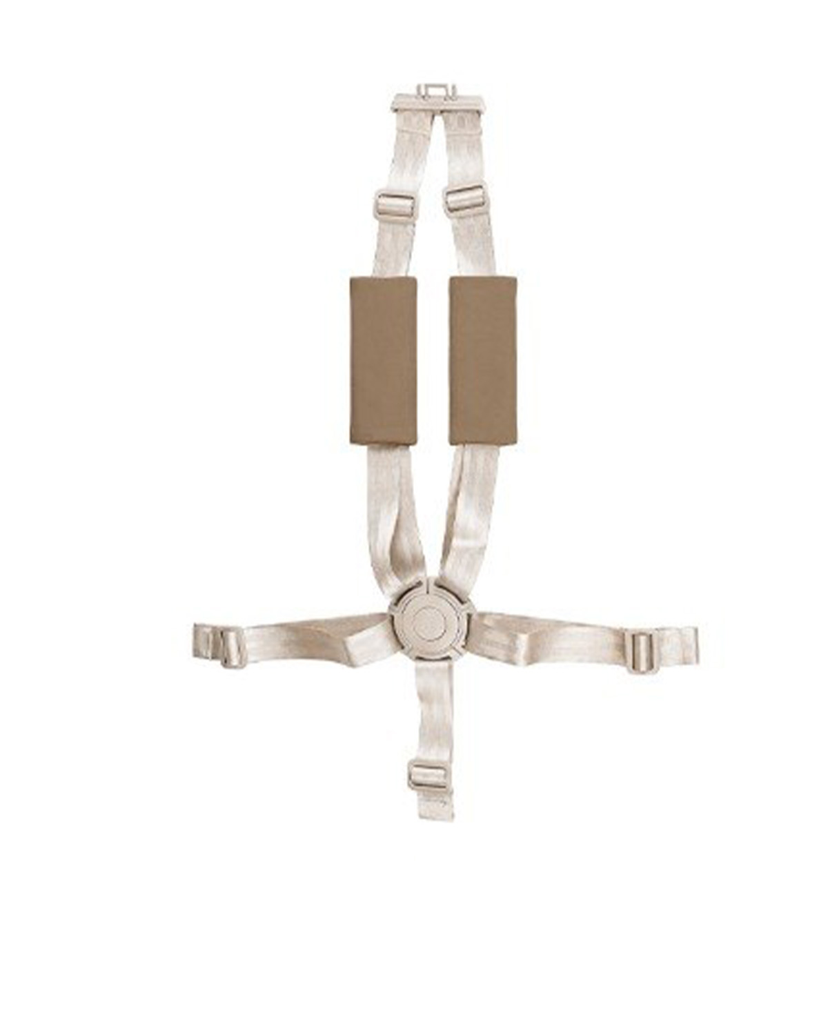 Шезлонг и стульчик-трансформер Focus Безопасность малышу гарантируют:  съёмный бампер с ограничителем от сползания и 5-точечные ремни с надёжным замком.